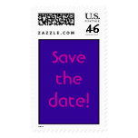 Navy and Fuchsia Save the Date Stamp stamps