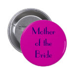 Navy and Fuchsia Wedding butto buttons