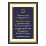 Navy and Gold Bar Mitzvah Invitation