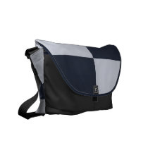 Navy and Grey Rectangles Commuter Bags