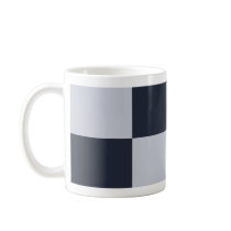 Navy and Grey Rectangles mugs