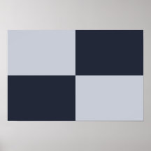 Navy and Grey Rectangles Print