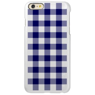 Navy and Transparent Gingham Pattern