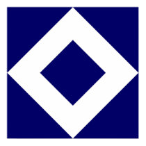 Navy and White Diamond Pattern posters