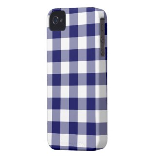 Navy and White Gingham Pattern