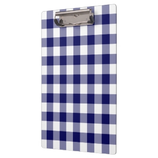 Navy and White Gingham Pattern