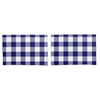 Navy and White Gingham Pattern