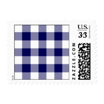 Navy and White Gingham Pattern – Small stamps