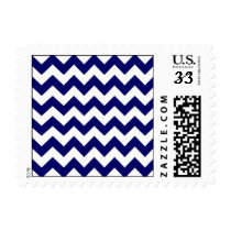 Navy and White Zigzag stamps
