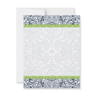 Navy Apple Green Folding Tent Wedding Place Cards invitation