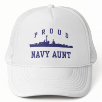 Navy Aunt Mesh Hats
