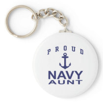 Navy Aunt Key Chain