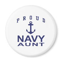 Navy Aunt Magnets