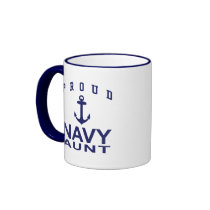 Navy Aunt Coffee Mugs