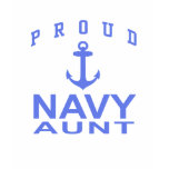 Navy Aunt Tee Shirts
