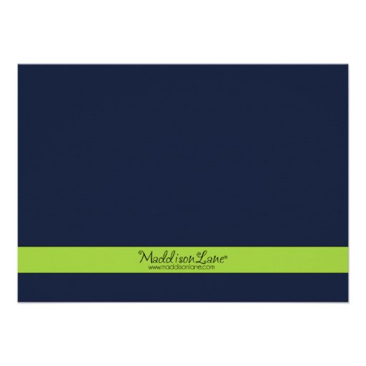 Navy Blue 7-10 Split Bowling Birthday Party Invitations