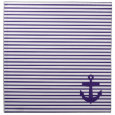 Navy Blue Anchor and Sailor Stripes mojo_napkin