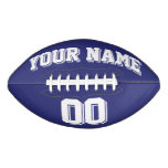 NAVY BLUE AND WHITE Custom Football