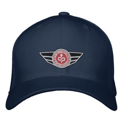 Navy blue ball-cap with red embroidered MCR logo Baseball Cap