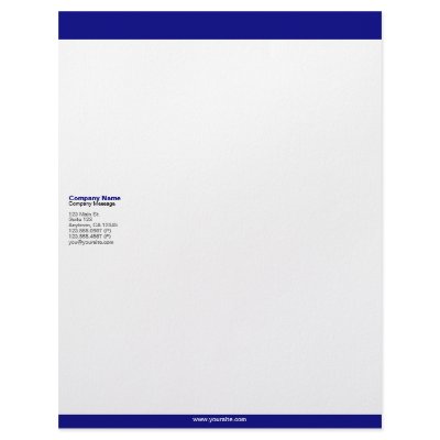 navy blue bars letterhead from zazzle BlueBards 400x400