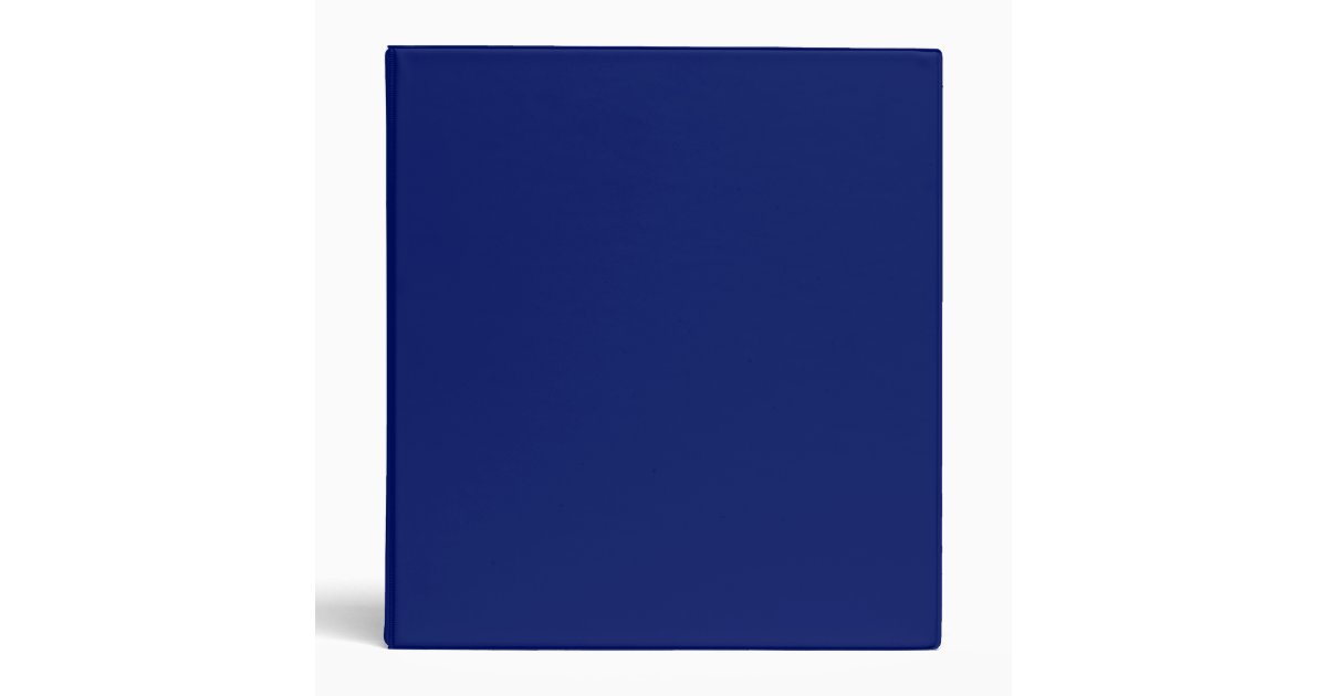 Navy Blue Binder Zazzle