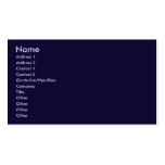 navy blue business cards
