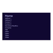 navy blue business card template