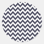 Navy Blue Chevron Stickers stickers