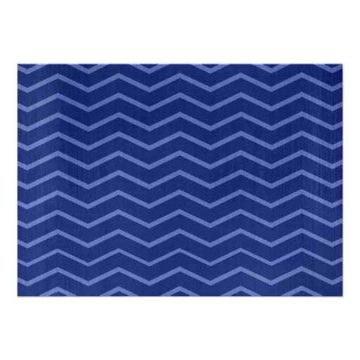 Navy Blue Chevron Wedding Invitations