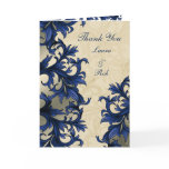 "navy blue" elegance wedding ThankYou Cards