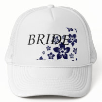 navy blue flowers hats