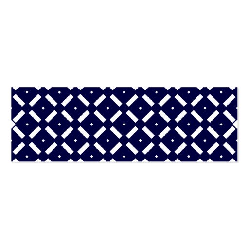 Navy Blue Geometric Calling Card Business Card Templates (back side)