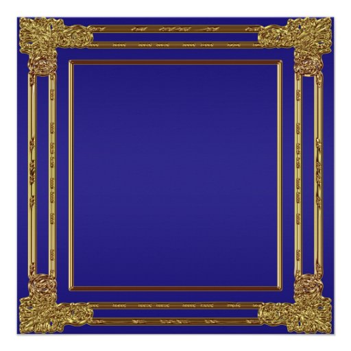 Navy Blue Gold and Tiara Sweet 15 Quinceanera Custom Invitation