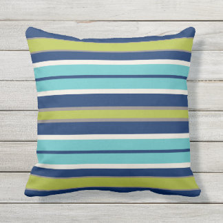 Blue Green Outdoor Pillows & Cushions Zazzle