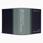navy blue grey business vinyl binders