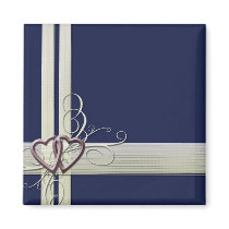 Navy Blue Heart Magnet magnets