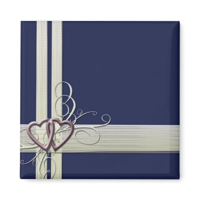 Navy Blue Heart Magnet by aslentz