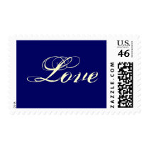 Navy Blue Love Stamp by Initialreaction Navy Blue Love Stamp