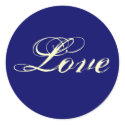 NAVY BLUE Love Stickers - Customized