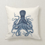 blue octopus pillow