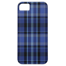 Navy Blue Plaid iPhone 5 Case-Mate