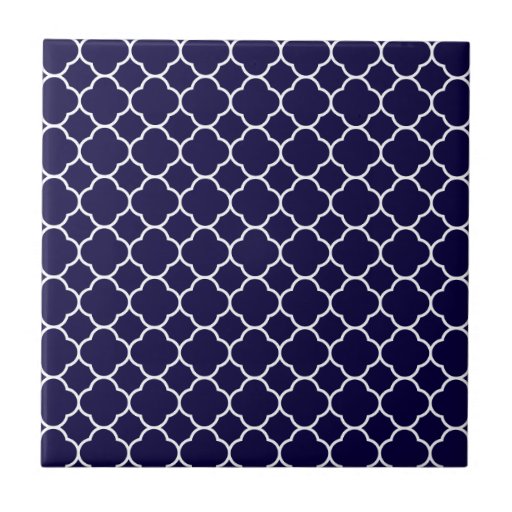 Navy Patterned Tiles | navy blue quatrefoil pattern ceramic tiles zazzle Navy Patterned Tiles | navy blue quatrefoil pattern ceramic tiles zazzle