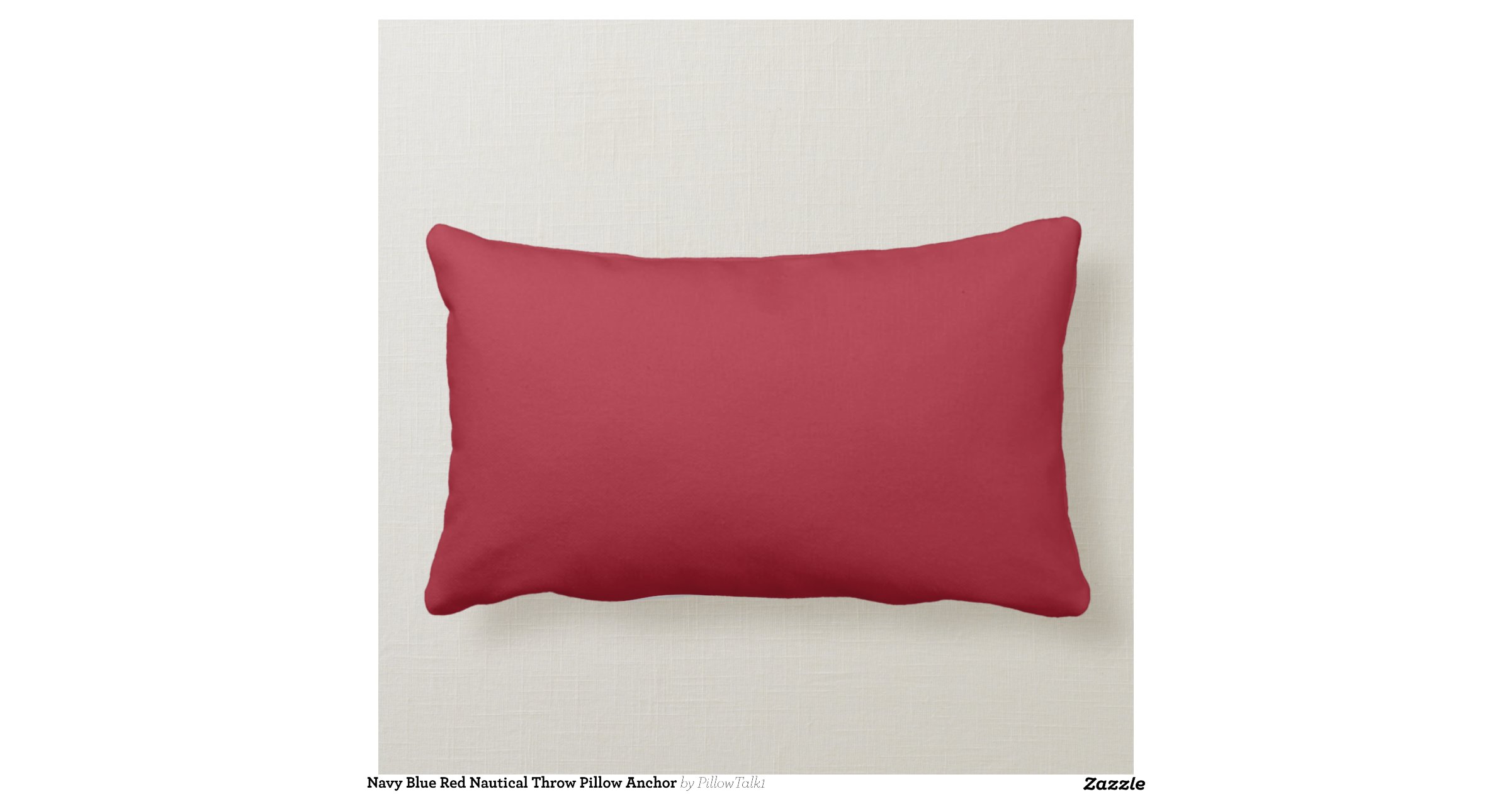 Navy Blue Red Nautical Throw Pillow Anchor Zazzle