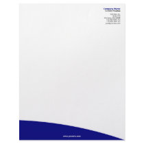Navy Blue Rolling Hill Letterhead by Personalization_Shop Navy Blue Rolling Hill Letterhead