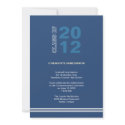 Navy blue sport stripe graduation class invitation invitation