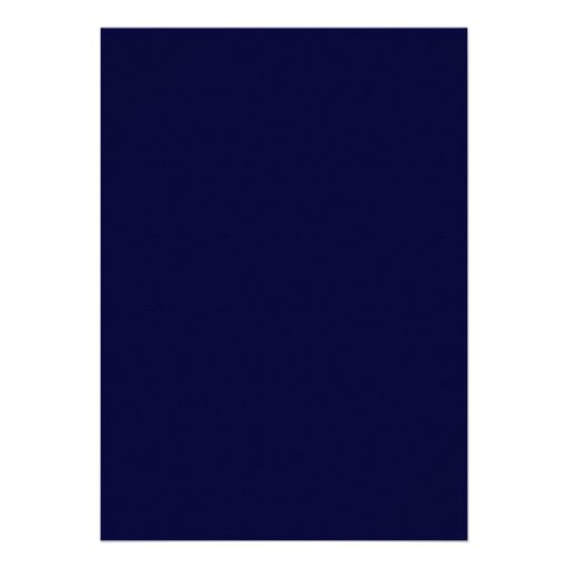Navy Blue Wedding Dress Bridal Shower Invitation