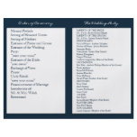 Navy Blue White Nautical Wedding Ceremony Programs