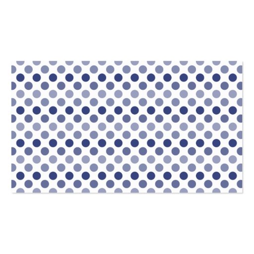 Navy Blue Yellow Polka Dot Wedding Place Cards Business Card Templates (back side)
