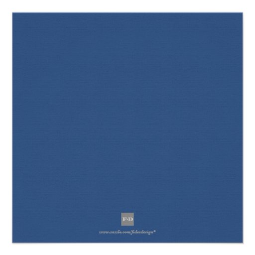 Navy border square traditional wedding invitation