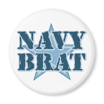 Navy Brat Refrigerator Magnet